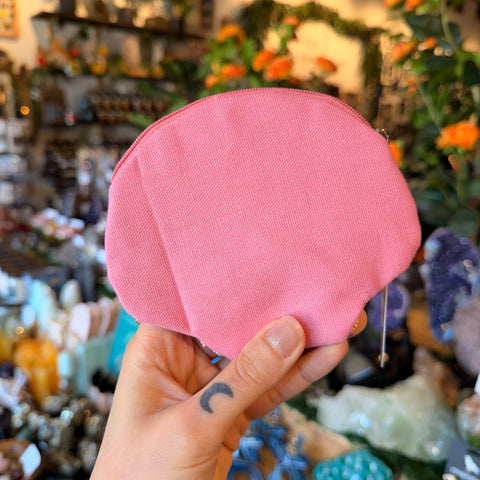 Frem Seashell Beaded Zipper Pouch | Pink