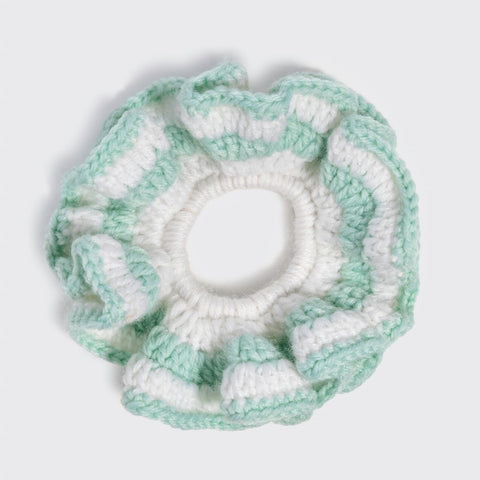 Kitsch Crochet Scrunchie | Seafoam Blue