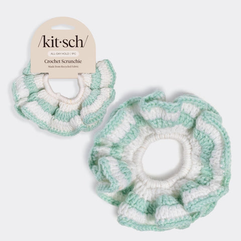 Kitsch Crochet Scrunchie | Seafoam Blue