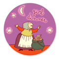 Krystan Saint Cat Girl Dinner Sticker