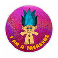 Krystan Saint Cat I Am A Treasure Glitter Sticker