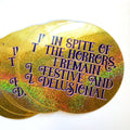 Krystan Saint Cat In Spite of the Horrors Glitter Sticker