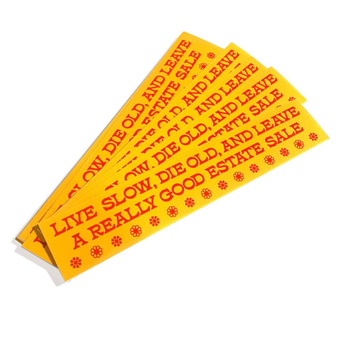 Krystan Saint Cat Live Slow, Die Old Sticker