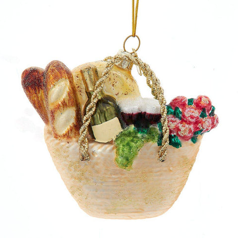 Kurt S. Adler, Inc. Glass Bread Basket Ornament