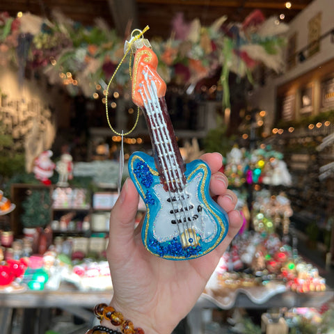 Kurt S. Adler, Inc. Glass Guitar Ornament