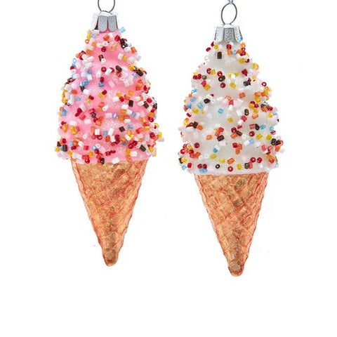 Kurt S. Adler, Inc. Glass Ice Cream Ornament