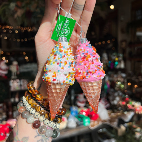 Kurt S. Adler, Inc. Glass Ice Cream Ornament