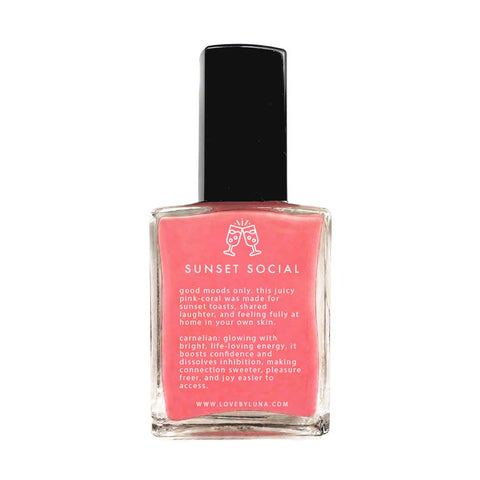 Love By Luna Crystal Nail Polish | Sunset Social