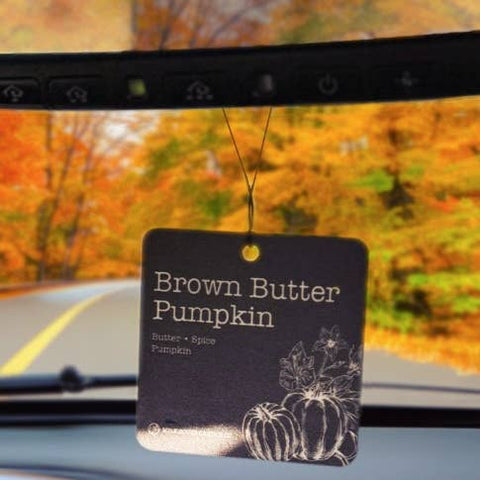 Milkhouse Candle Company Brown Butter Pumpkin Car Freshener | Pumpkin Purée & Toasted Spices & Vanilla Cream