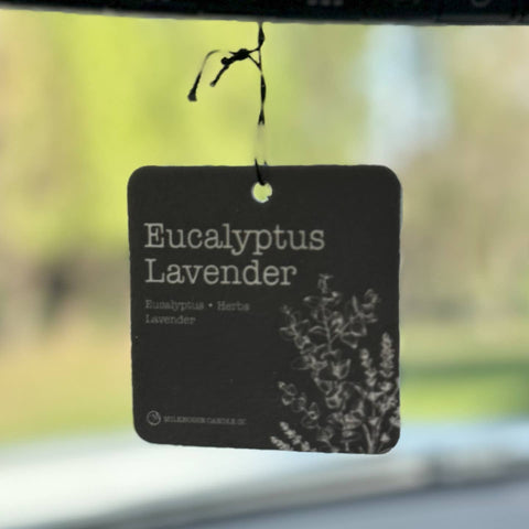 Milkhouse Candle Company Eucalyptus Lavender Car Freshener | Lavender & Eucalyptus & Soft Spice