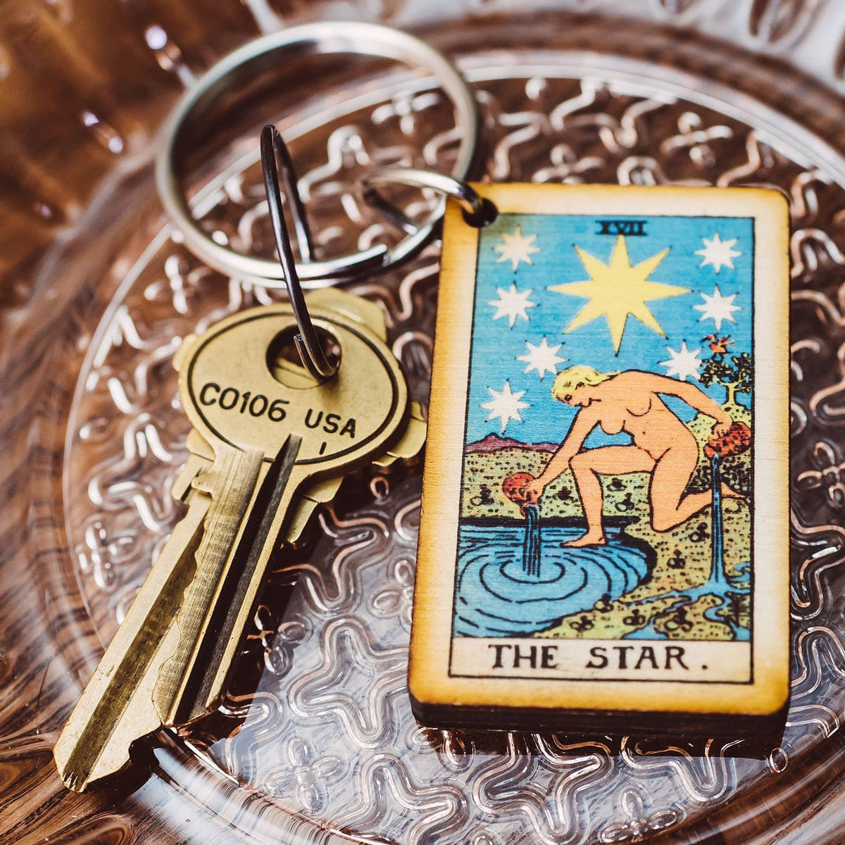 Most Amazing The Star Tarot Keychain