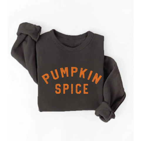 Oat Collective S / Black Pumpkin Spice Graphic Sweatshirt
