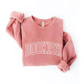 Oat Collective S / Mauve Bookish Graphic Sweatshirt