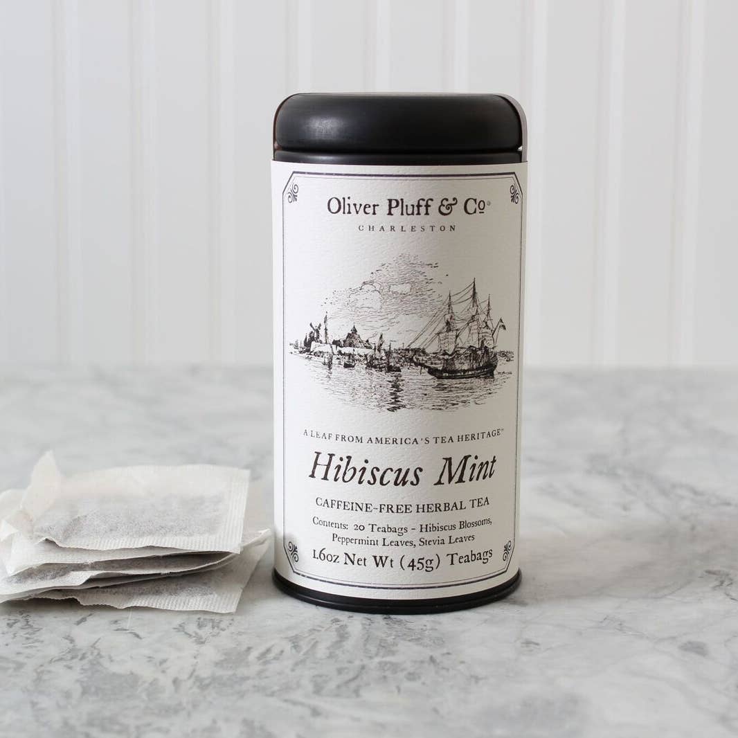 Oliver Pluff &amp; Co Hibiscus Mint Signature Tea Tin