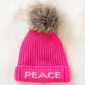 Panache Apparel Peace Pom Hat | Pink