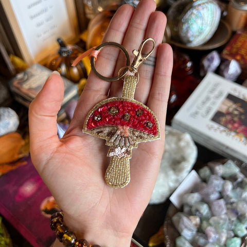 Powder Design Toadstool Keychain