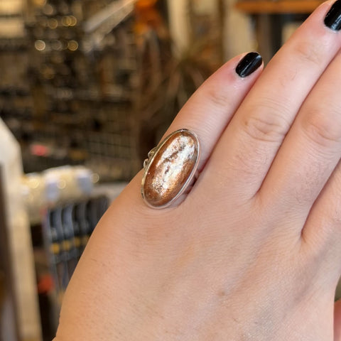 Sunstone Ring "Ashley" - Size 6