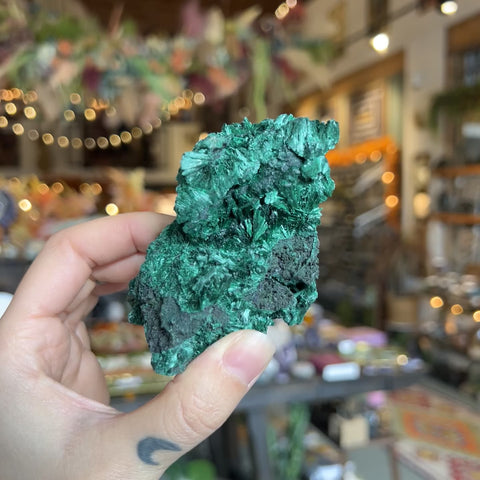 Fibrous Malachite "Debra"