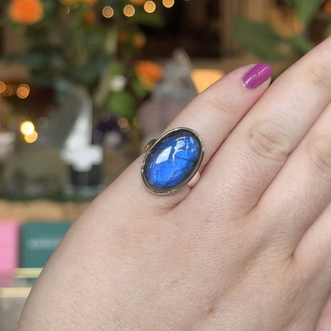 Labradorite Ring "Tatiana" - Size 7