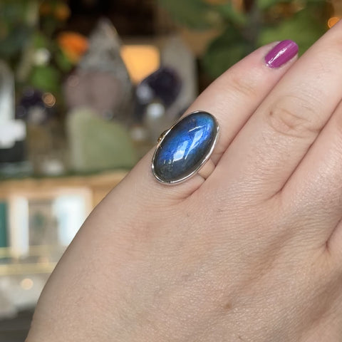 Labradorite Ring "Landon" - Size 5.5