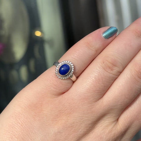 Vintage Lapis Lazuli Ring "Maya" - Size 5