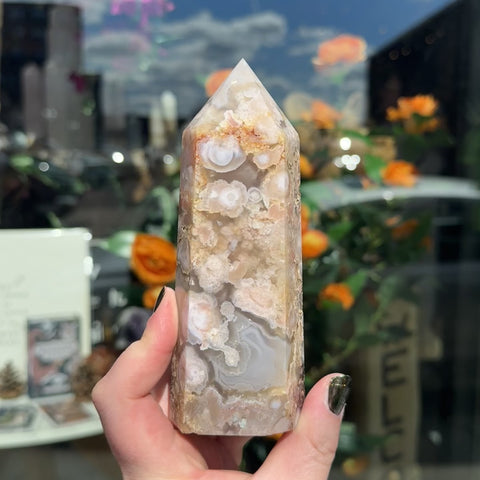 Flower Agate "Marina"