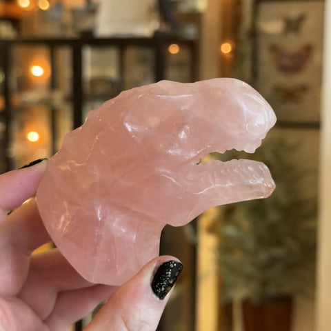 Rose Quartz Dinosaur "Alan"