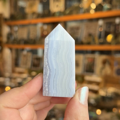 Blue Lace Agate "Ethel"