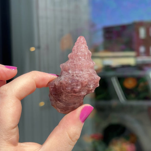 Strawberry Quartz Seashell