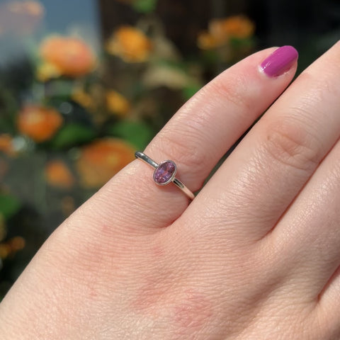 Pink Tourmaline Ring "Hallie" - Size 5
