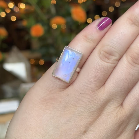 Moonstone Ring "Skylar" - Size 5.5