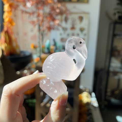 Rose Quartz Flamingo