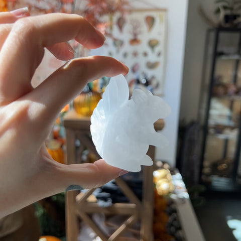 Clear Quartz Squirrel "April"