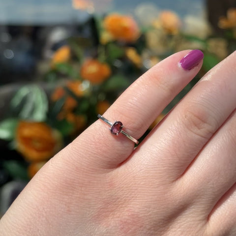 Pink Tourmaline Ring "Van" - Size 6