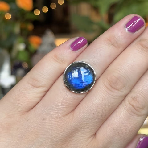 Labradorite Ring "Dennis" - Size 8
