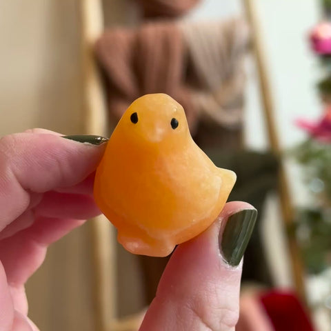 Orange Calcite Chick