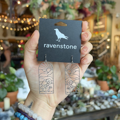 The Silver Mushroom Valley Earrings