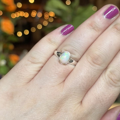 Ethiopian Opal Ring "Cecilia" - Size 8.5