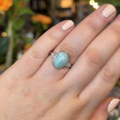 Larimar Ring "Heather" - Size 10