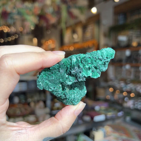 Fibrous Malachite "Wes"