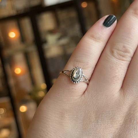 Abalone Ring "Nellie" - Size 7.5