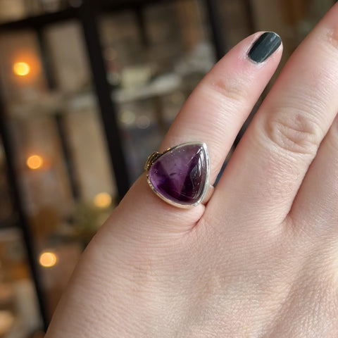 Atomic Amethyst Ring "Judy" - Size 6