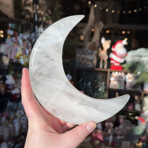 Clear Quartz Moon "Nina"