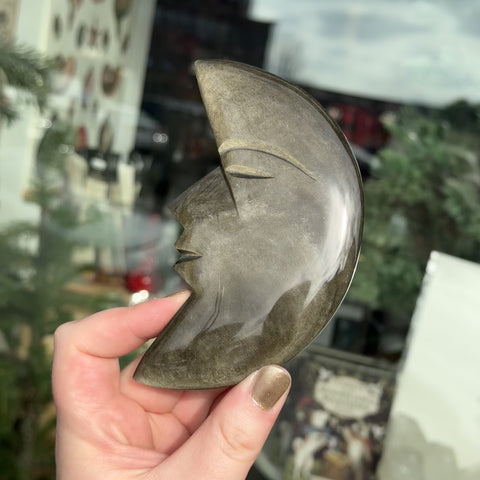 Obsidian Moon Face "Badar"