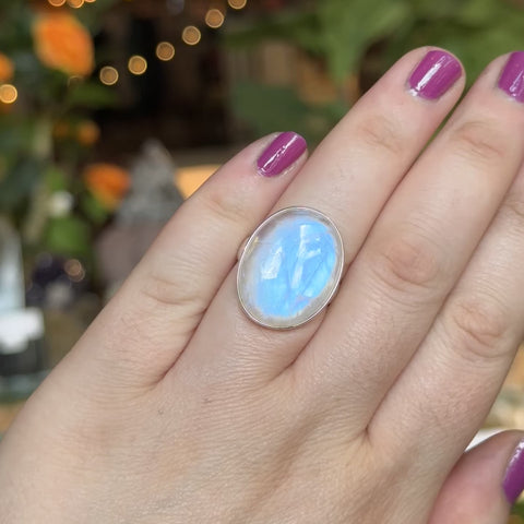 Moonstone Ring "Daniela" - Size 9
