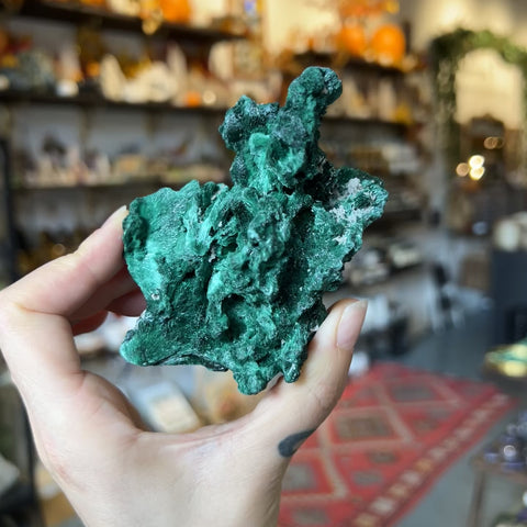 Fibrous Malachite "Bob"