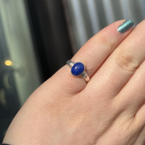 Vintage Lapis Lazuli Ring "Cora" - Size 6