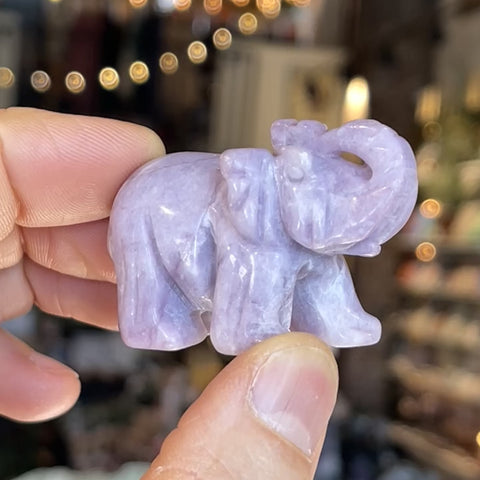 Lepidolite Elephant