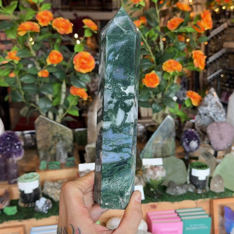 Moss Agate "Cliff"