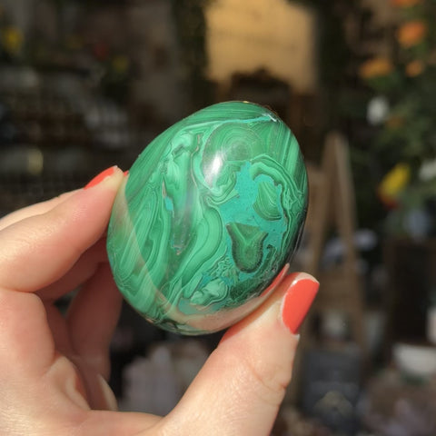 Malachite Egg "Joy"